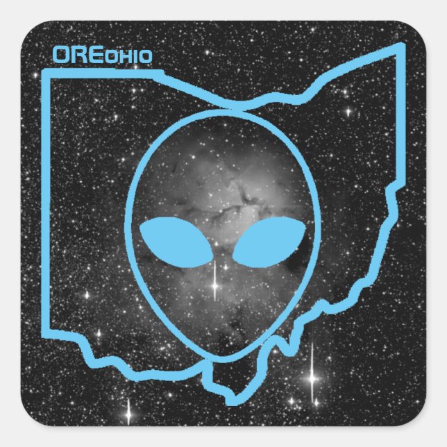 OREohio space logo Square Sticker (Front)