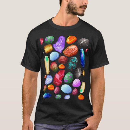 Ores Minerals Gems and Crystals Rock Collecting  T_Shirt