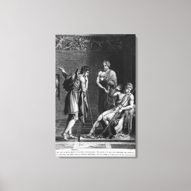 Orestes and Pyrrhus Canvas Print (Front)