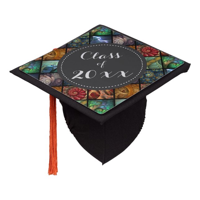 "Orgaenica" Custom Graduation Cap Topper (Angled)
