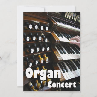 Organ concert invitation - keyboards