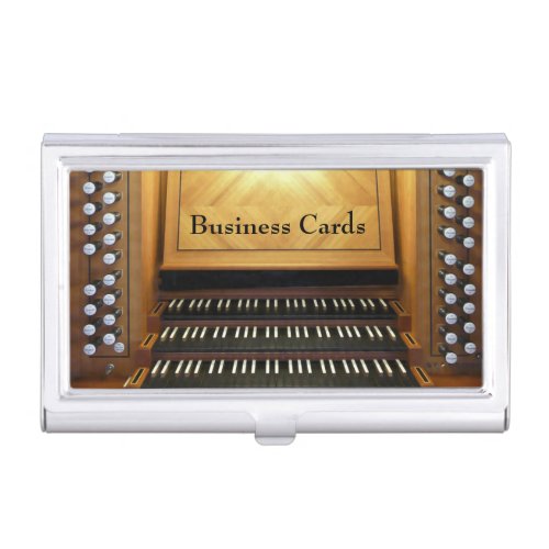 Organ console business card case