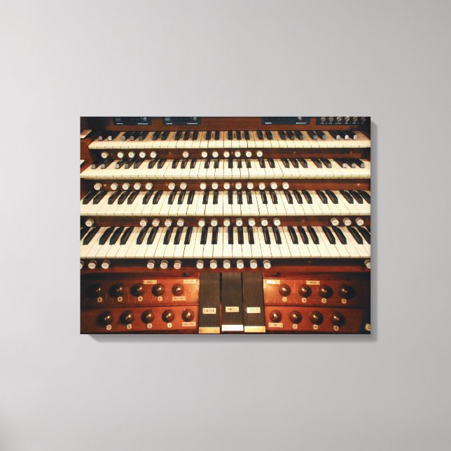 Organ console canvas print (Front)