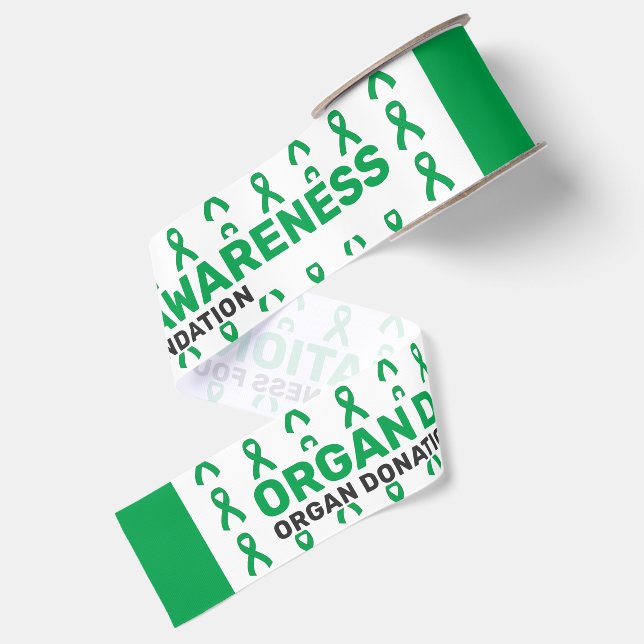 Organ Donation Awareness Pattern Ribbon (Front+Back)
