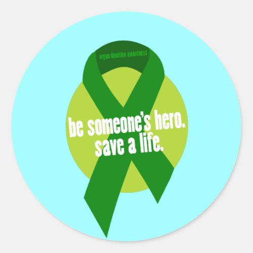 Organ Donation Awareness Stickers