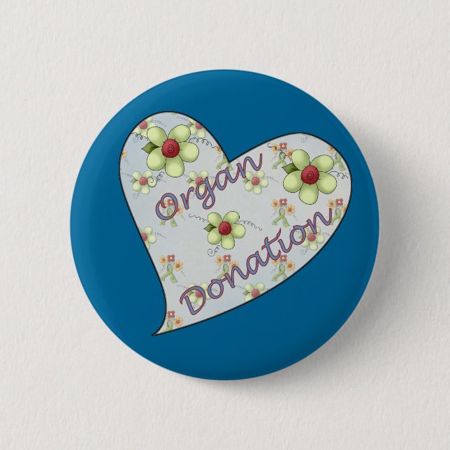Organ Donation Pinback Button (Front)