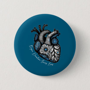 Organ Donation Saves Lives Heart Transplant Cardia Button