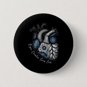 Organ Donation Saves Lives Heart Transplant Cardia Button