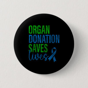 Organ Donation Saves Lives National Illustration Button