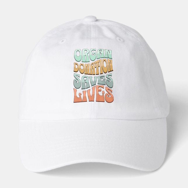 Organ Donation Saves Lives T-Shirt Hat (Front)