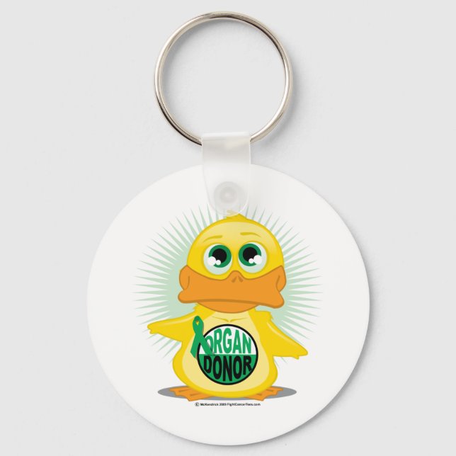 Organ Donor Duck Keychain (Front)