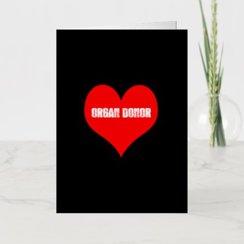 Organ Donor Organs Donation Save Lifes gift Foil Greeting Card