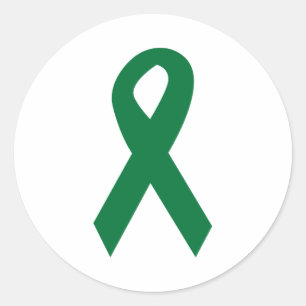 Organ Donor Ribbon Classic Round Sticker