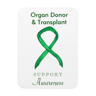 Organ Donor & Transplant Awareness Ribbon Magnet