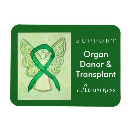Organ Donor  Transplant Awareness Ribbon Magnet