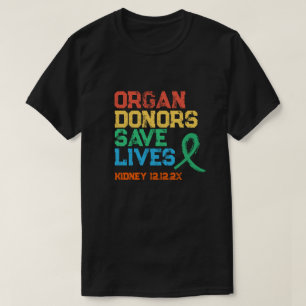 Organ Donors Save Lives Green Ribbon T-Shirt