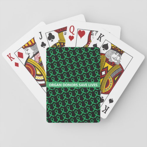 Organ Donors Save Lives Playing Cards