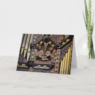 Organ, Ely Cathedral, UK greeting card