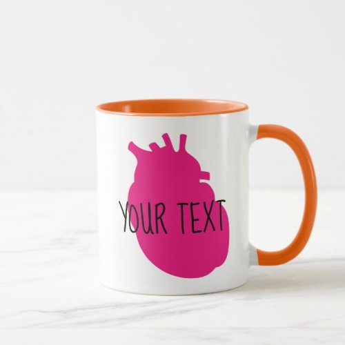 Organ Heart  Customizable Mug