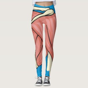 Modern Gold White Diamond Eyes Blue Pattern Leggings