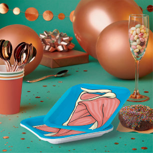 Organ Illustration Paper Plates