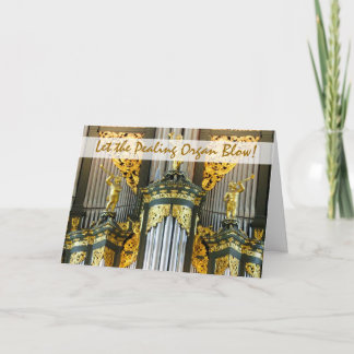 Organ in Groningen, Netherlands, Christmas card