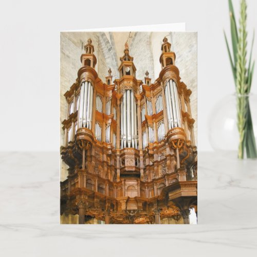 Organ in south_west of France Card