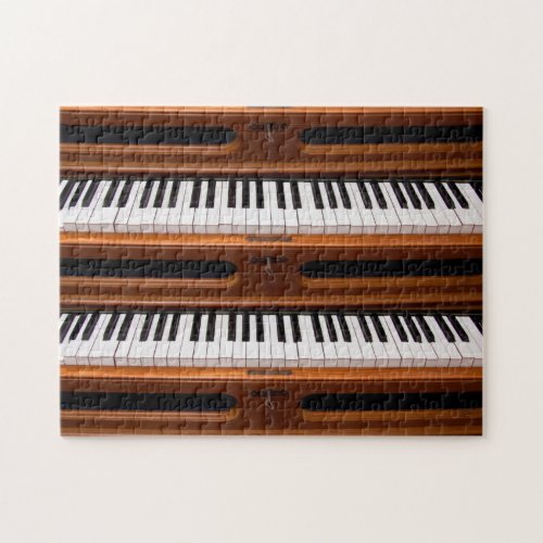 Organ keyboard jigsaw puzzle