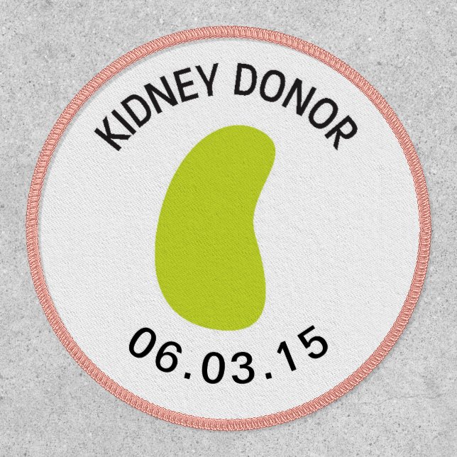 Organ Kidney | Green and Pink Donor Patch (Front)
