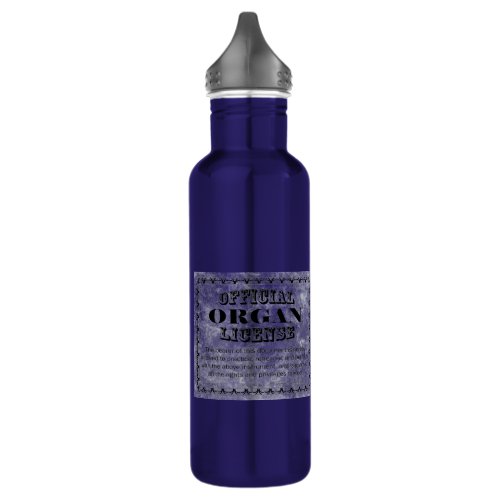 Organ License Stainless Steel Water Bottle