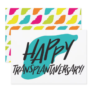 Organ Liver | Transplantaversary Two-sided Card