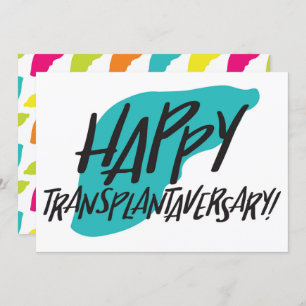 Organ Liver   Transplantaversary Two-sided Card