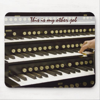 organ manuals and hand mouse pad