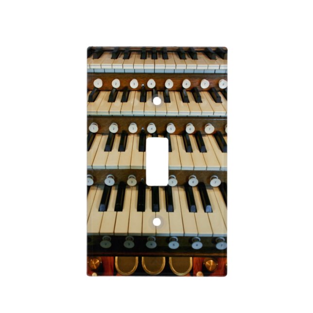 Organ manuals light switch cover (Front)