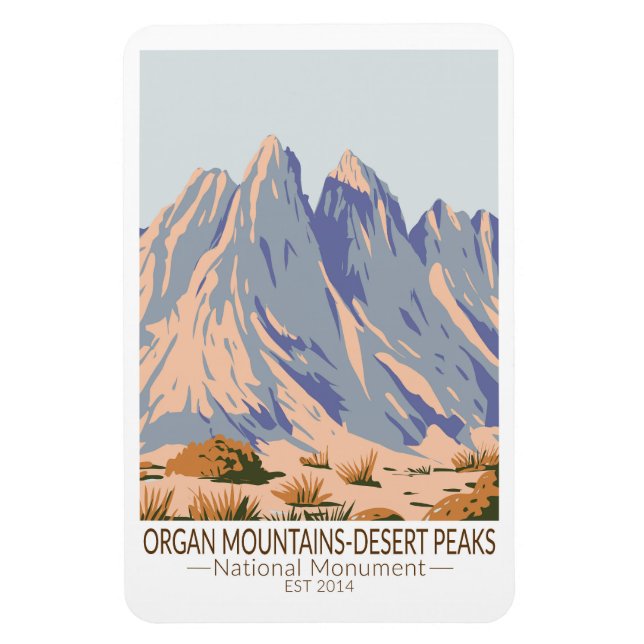 Organ Mountains Desert Peaks National Monument  Magnet (Vertical)