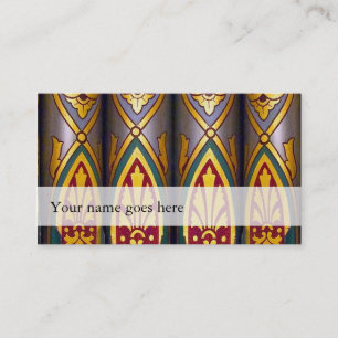 Organ music business cards - decorated pipes