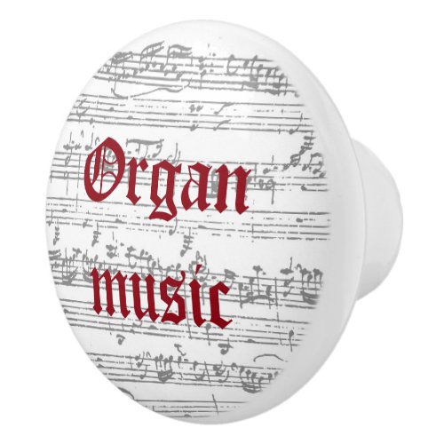 Organ music ceramic pull