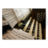 Organ music desk card (Front Horizontal)