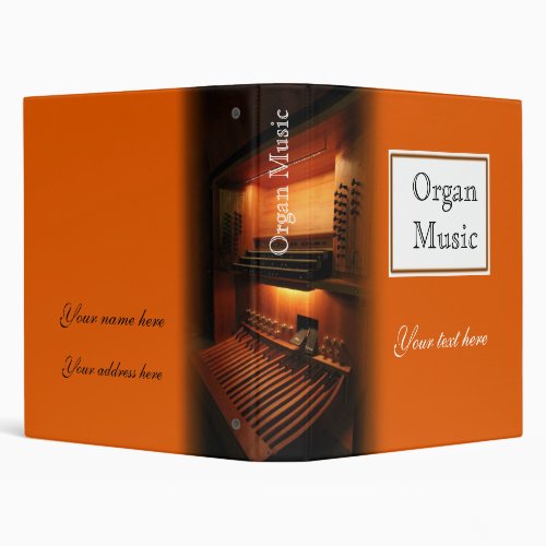 Organ music ring binder _ Avery 1 inch