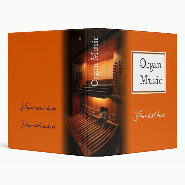 Organ music ring binder - Avery 1 inch (Background)