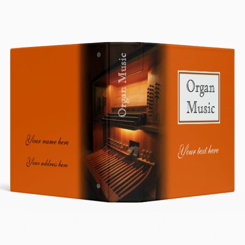 Organ music ring binder _ Avery signature 15