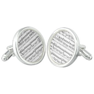 Organ music score cufflinks