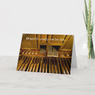 Organ pedals card