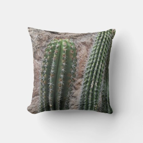 Organ Pipe Cactus Desert Plant Southwest Decor Throw Pillow