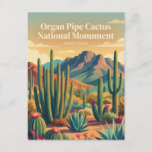Organ Pipe Cactus National Monument Arizona Postcard
