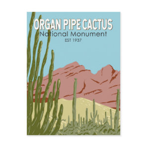 Organ Pipe Cactus National Monument Arizona Retro Postcard