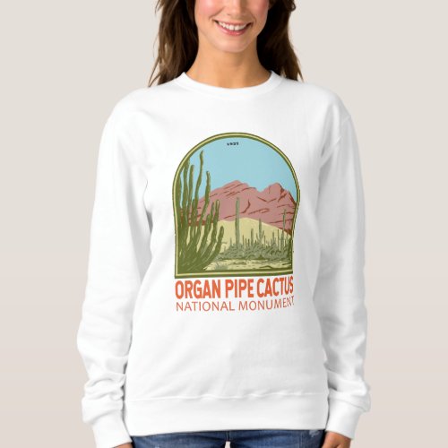 Organ Pipe Cactus National Monument Arizona Retro Sweatshirt