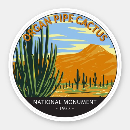 Organ Pipe Cactus National Monument Arizona Sticker