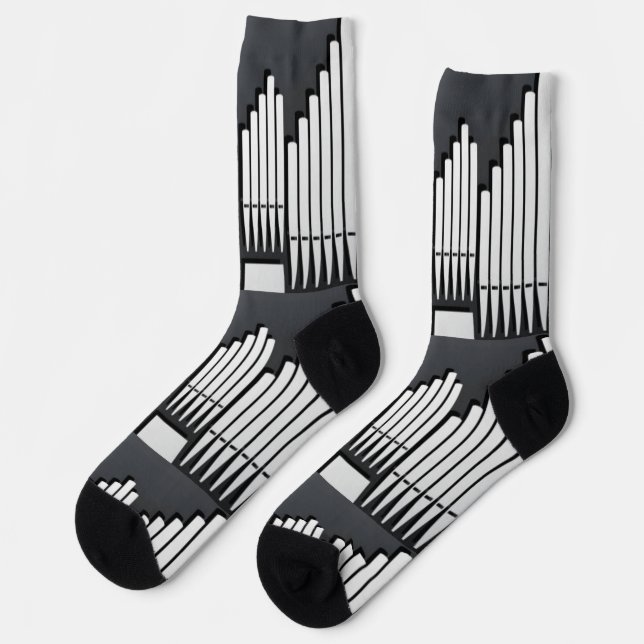Organ Pipe Virtuoso Concert Organist  Socks (Left)