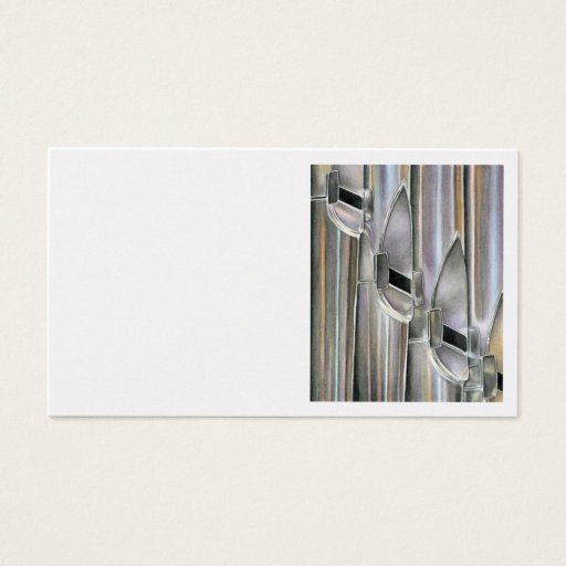 Customizable Organ Pipes Business Cards